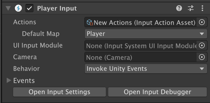Invoke Unity Events Example Player Input Manager 2. 入力を受け取る | Unity講習会